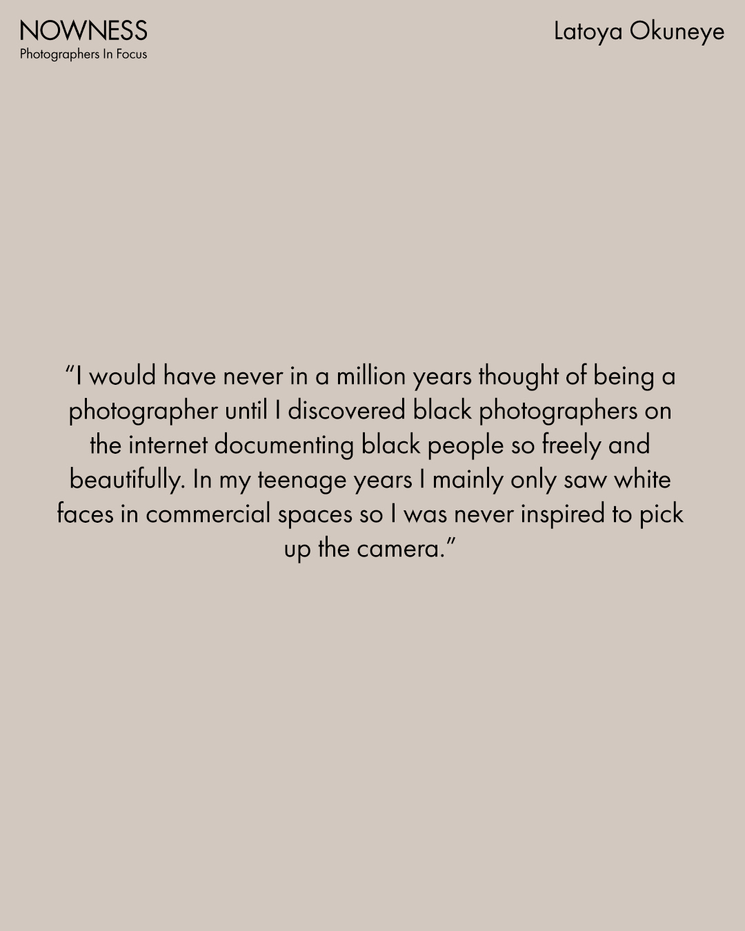 Work by Latoya (Fits) Okuneye, Director Creativo, in Londres