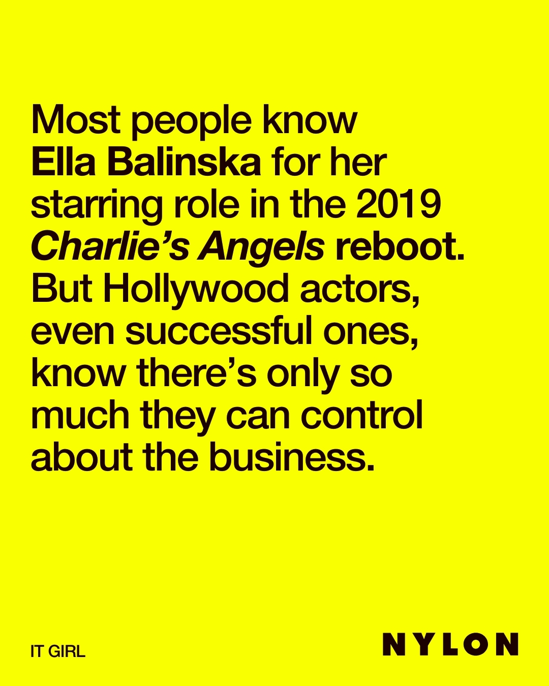 Work by Ella Balinska, Model, in Londen