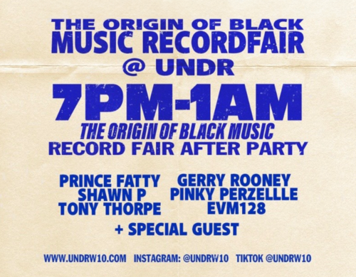 The Origin of Black Music Record Fair After Party